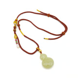 24k GOLD HETIAN JADE NECKLACE