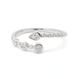 Lab-Grown Diamond Mixed Shape Open Band Ring