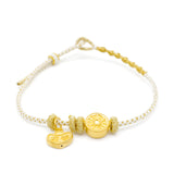 24K Gold Sycee Charm Bracelet