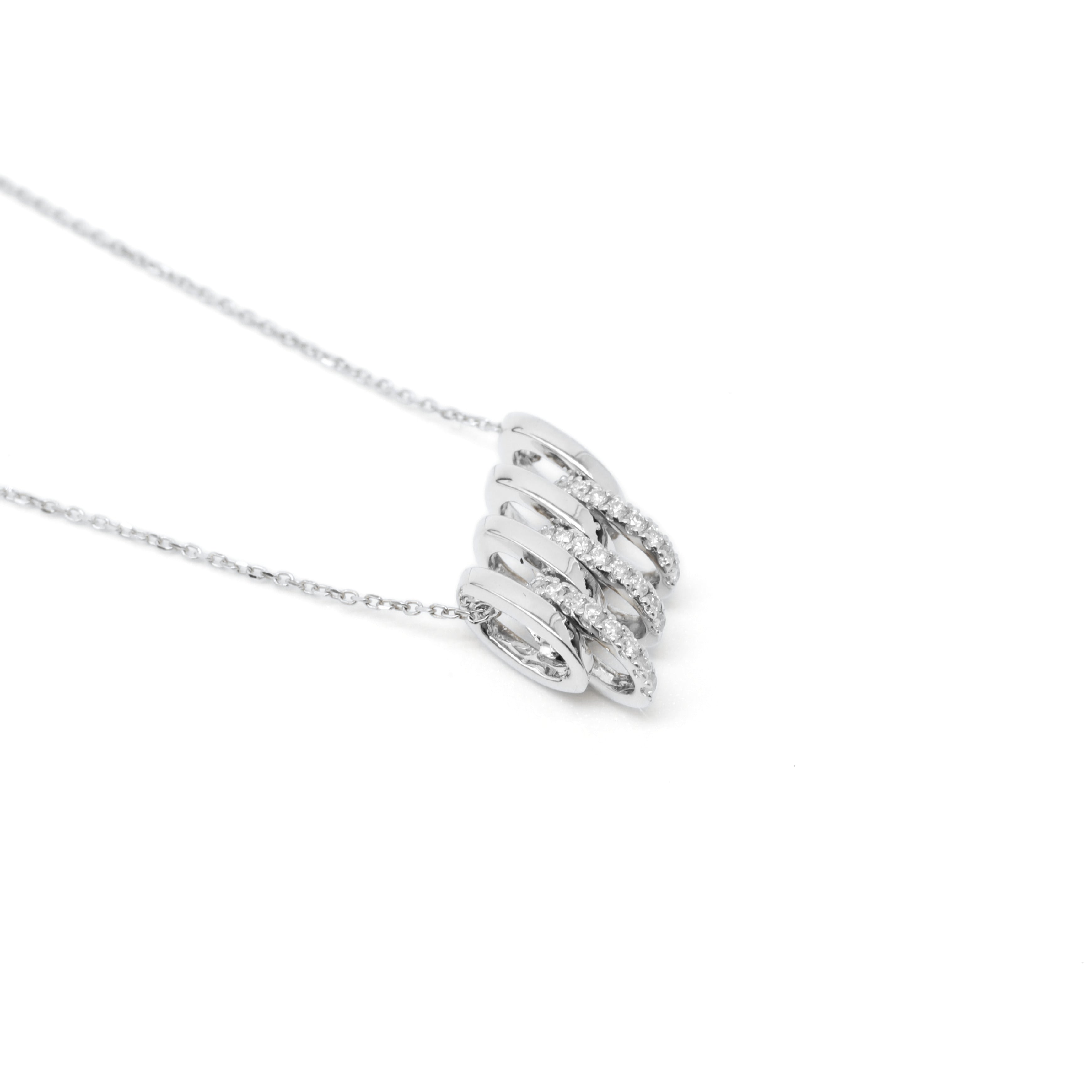 Lab-Diamonds Wave Link Necklace