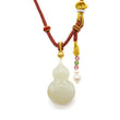 24k GOLD HETIAN JADE NECKLACE