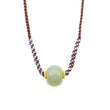 24k GOLD HETIAN JADE NECKLACE