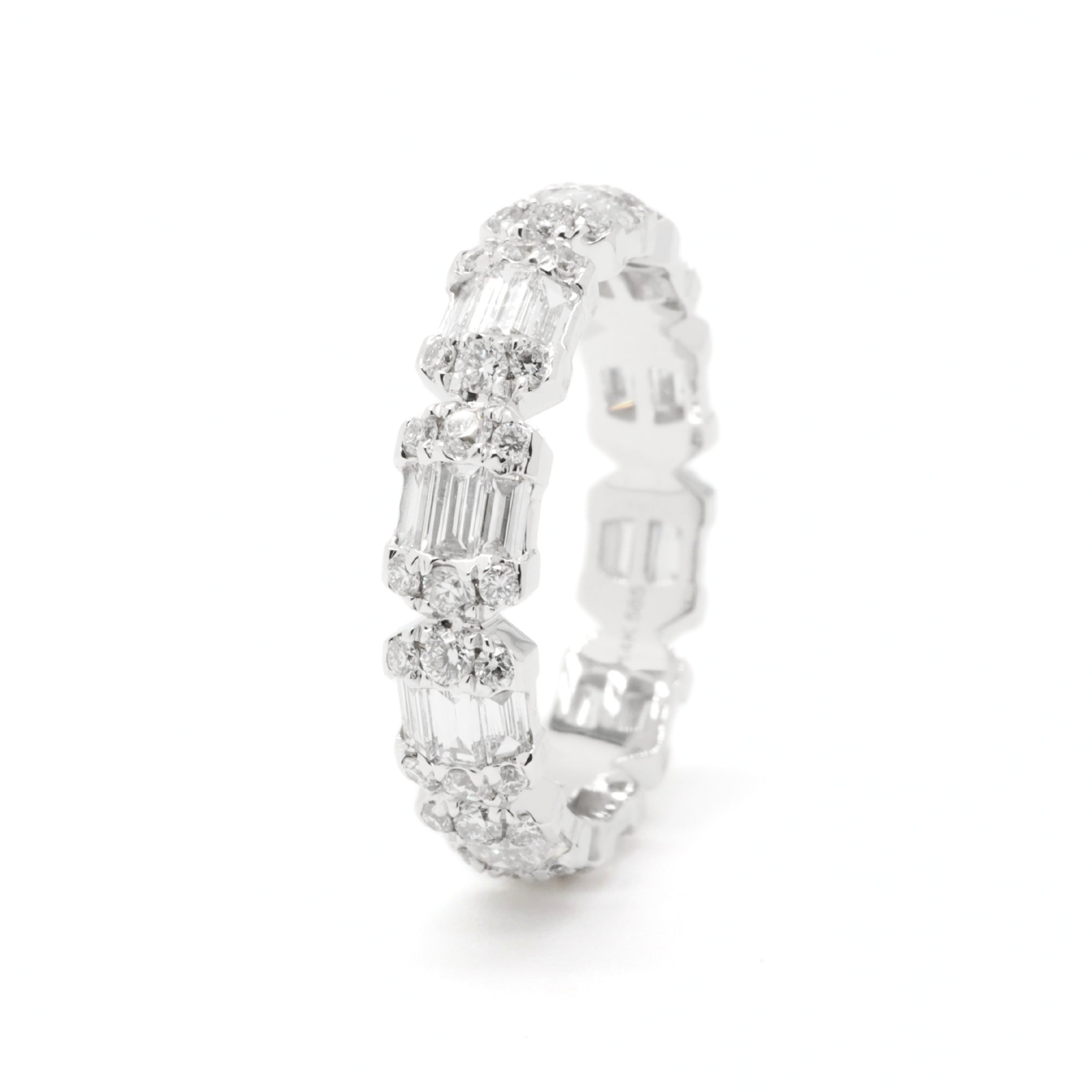 Luxury Lab-Grown Diamond Baguette Cluster Ring