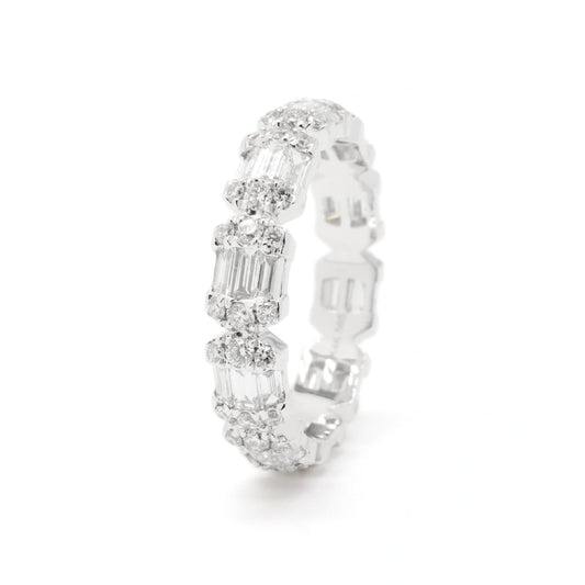Luxury Lab-Grown Diamond Baguette Cluster Ring