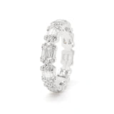 Luxury Lab-Grown Diamond Baguette Cluster Ring