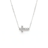 Lab-Diamonds Cross Necklace