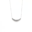 Lab-Diamond Curve Bar Necklace