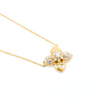Lab-Diamonds Clover Petal Necklace