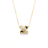 Lab-Diamonds Clover Petal Necklace