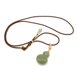 24k GOLD HETIAN JADE NECKLACE