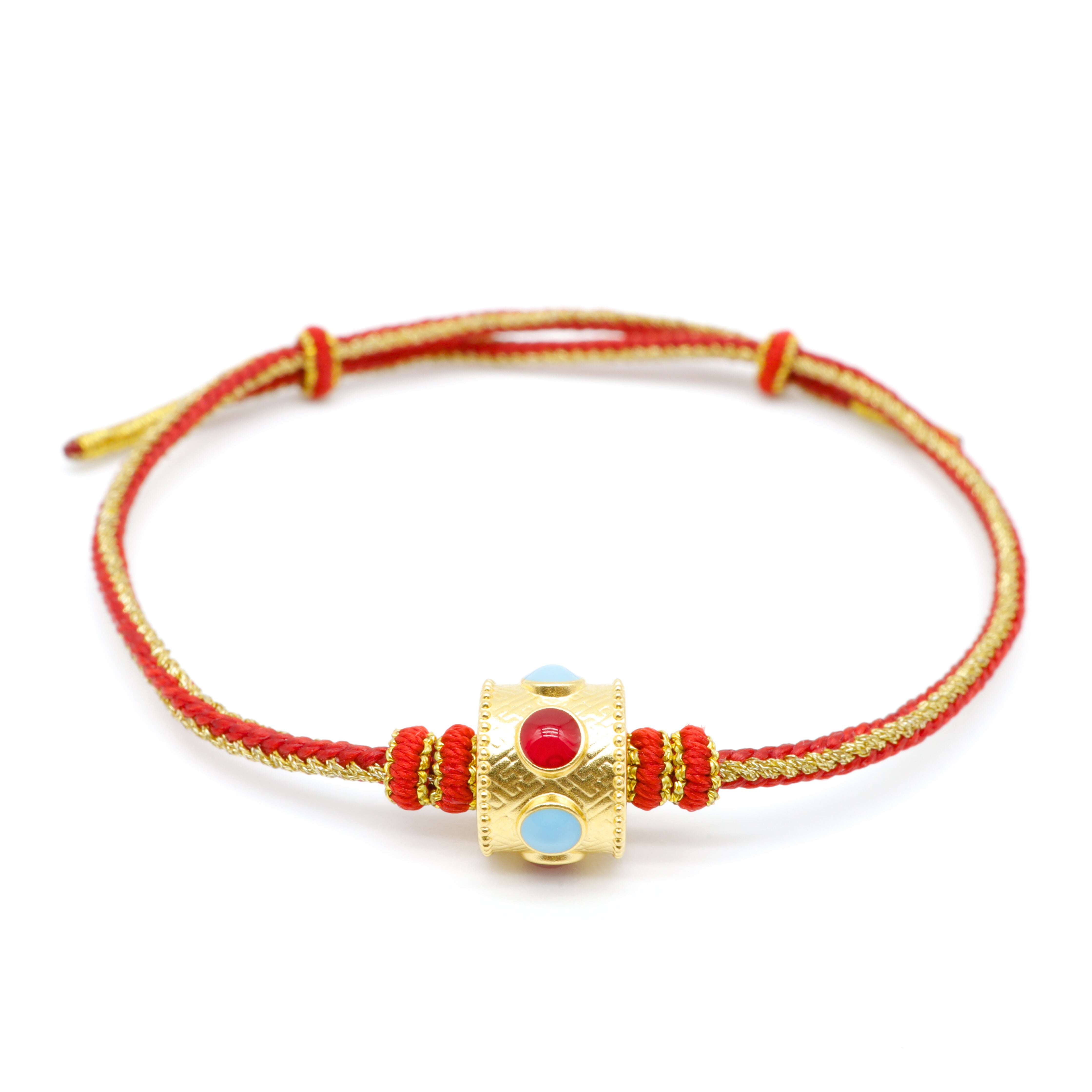 24K Gold Charm Bracelet