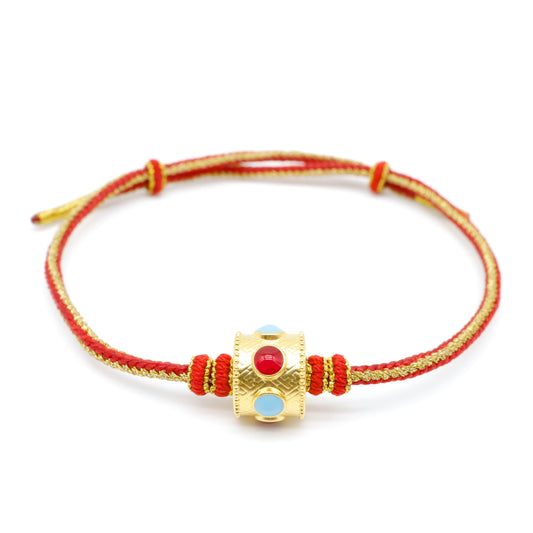 24K Gold Charm Bracelet