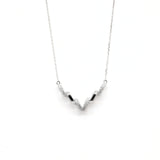 V Curve Lab-Diamond Necklace