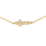Lab-Diamonds Cross Bracelet