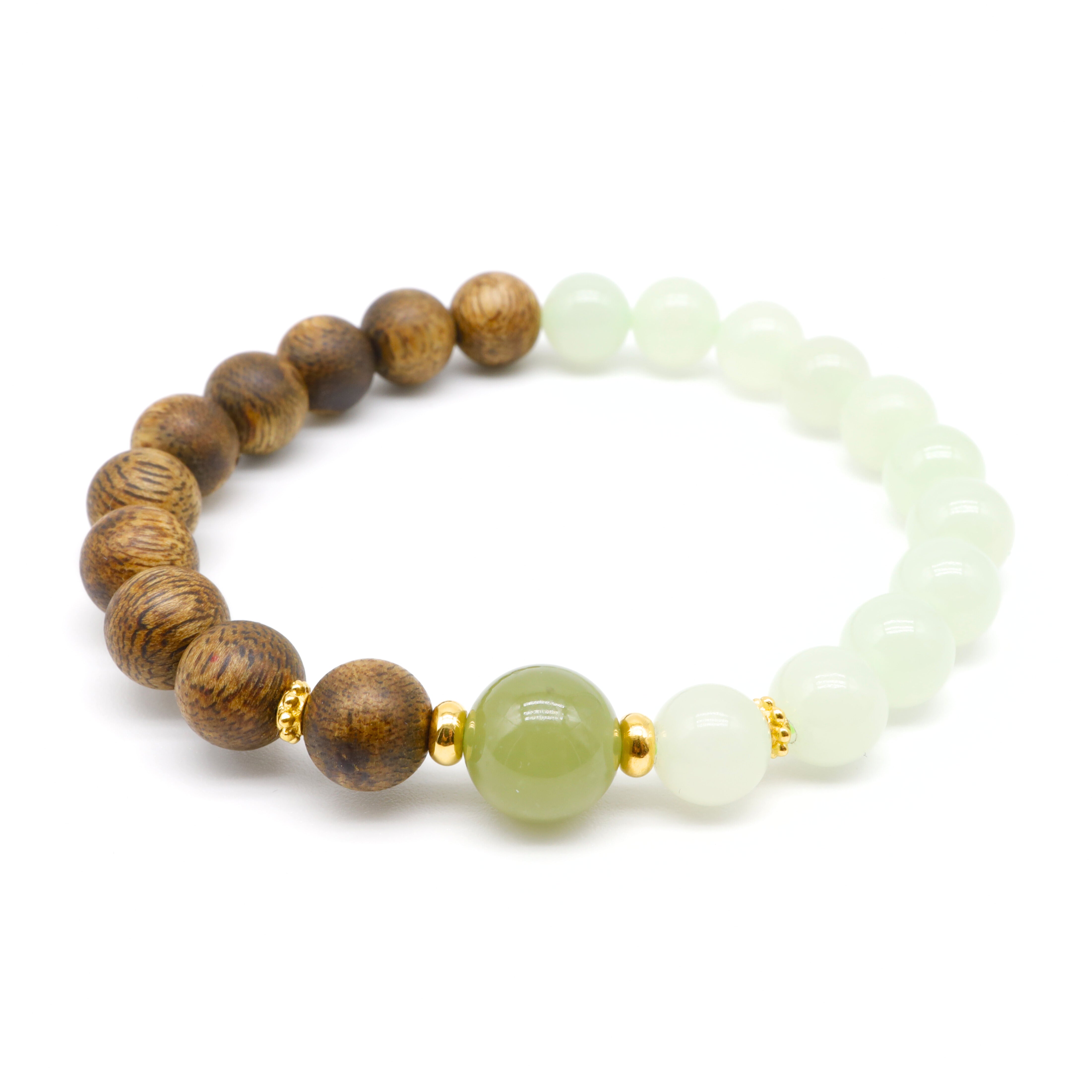 24K GOLD HETIAN JADE BRACELET