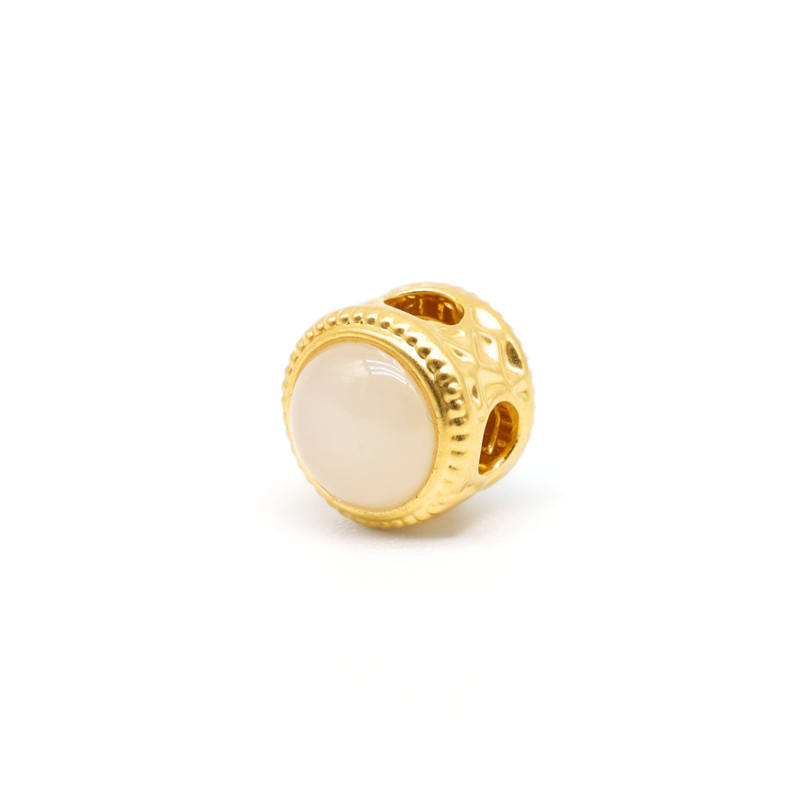 24K Hetian Jade Gold Charm