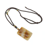 24k GOLD HETIAN JADE NECKLACE