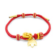 24K Gold Maple Charm Bracelet