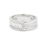 Modern Lab-Grown Diamond Baguette Frame Ring