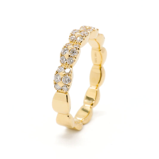 Lab-Grown Diamond Vintage Cluster Ring