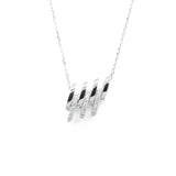 Lab-Diamonds Wave Link Necklace
