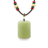 24k GOLD HETIAN JADE NECKLACE