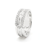 Modern Lab-Grown Diamond Baguette Frame Ring
