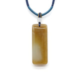 24k GOLD HETIAN JADE NECKLACE