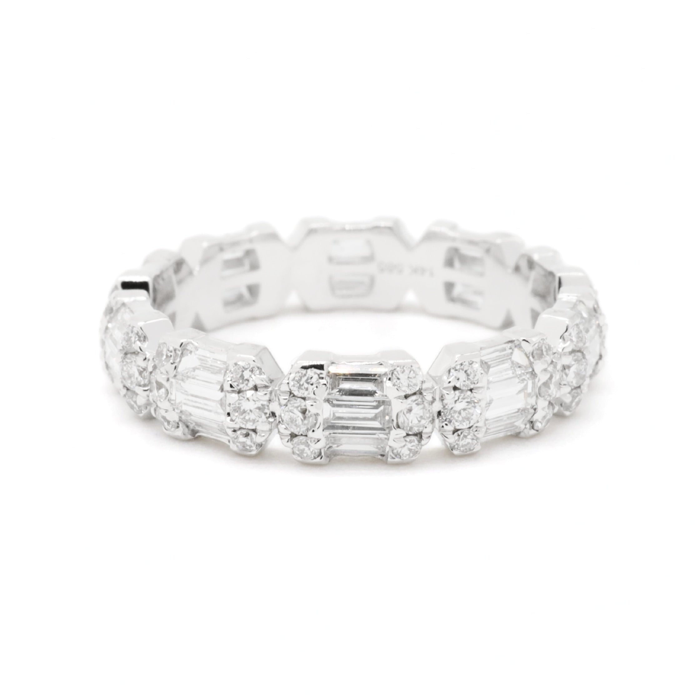 Luxury Lab-Grown Diamond Baguette Cluster Ring