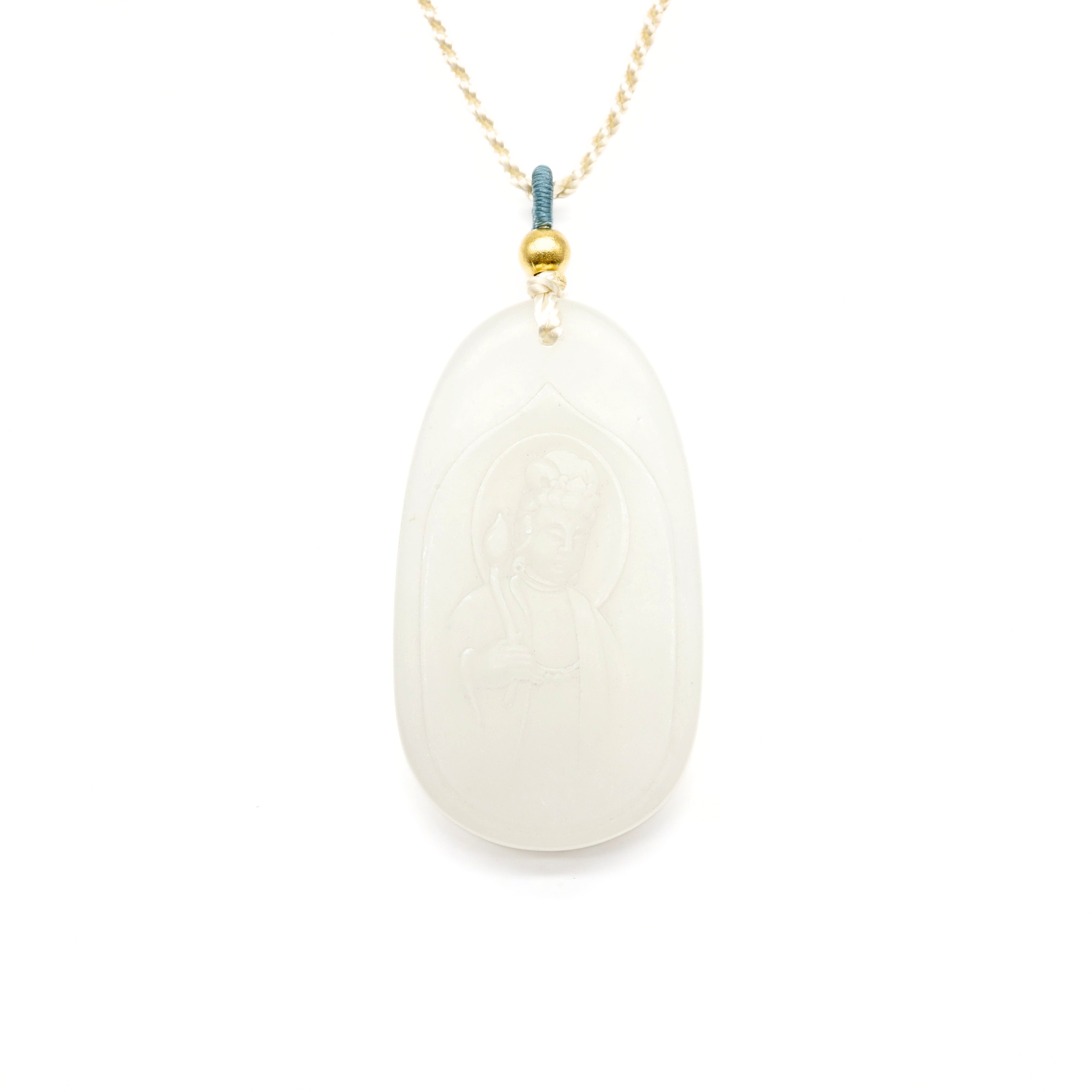 24k GOLD HETIAN JADE NECKLACE