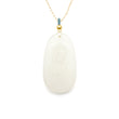 24k GOLD HETIAN JADE NECKLACE