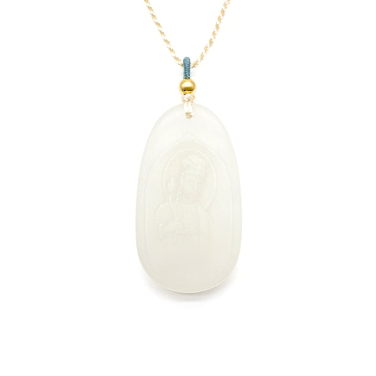 24k GOLD HETIAN JADE NECKLACE