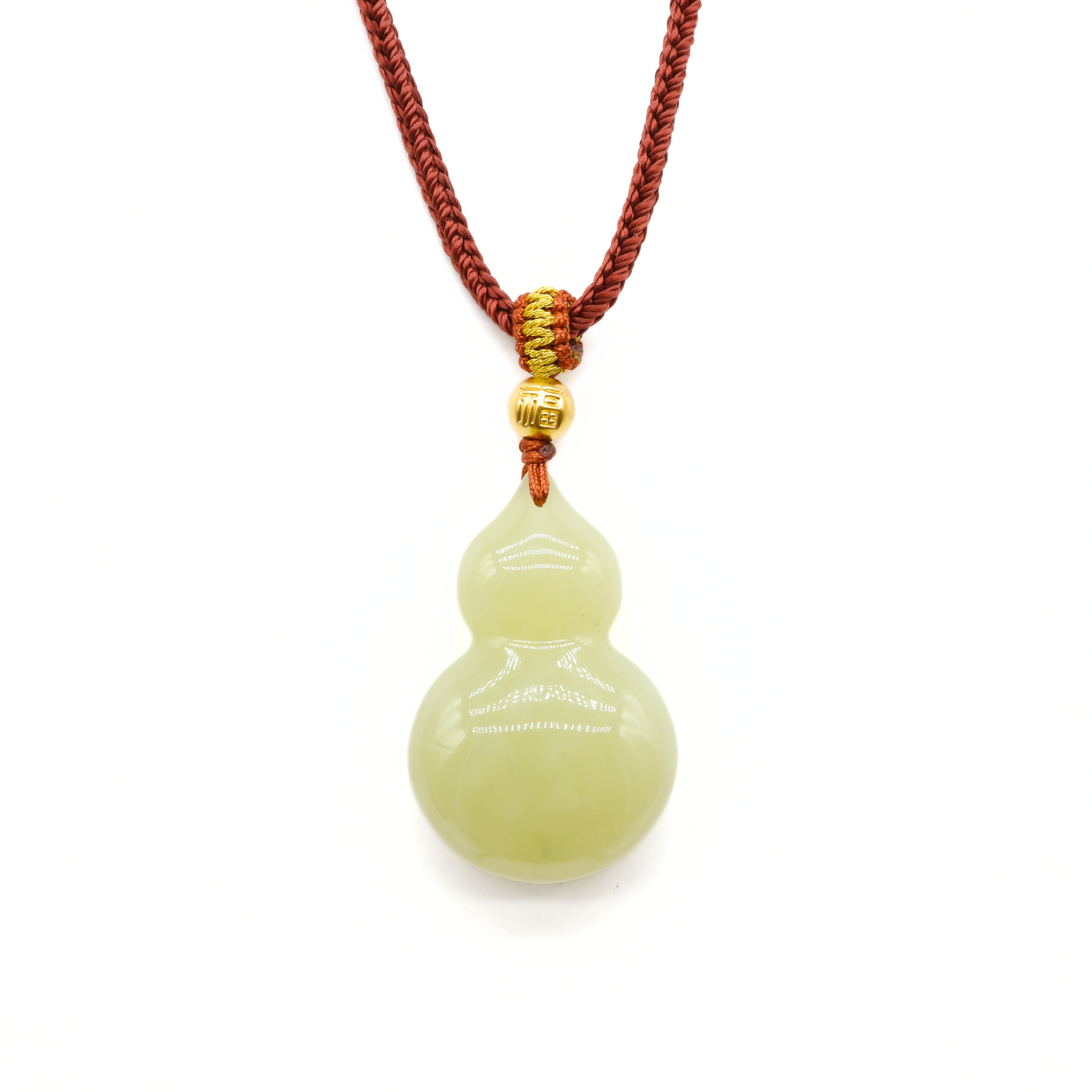 24k GOLD HETIAN JADE NECKLACE