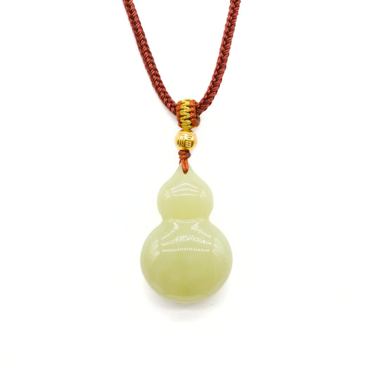 24k GOLD HETIAN JADE NECKLACE