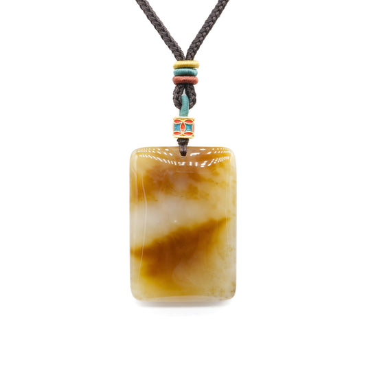 24k GOLD HETIAN JADE NECKLACE