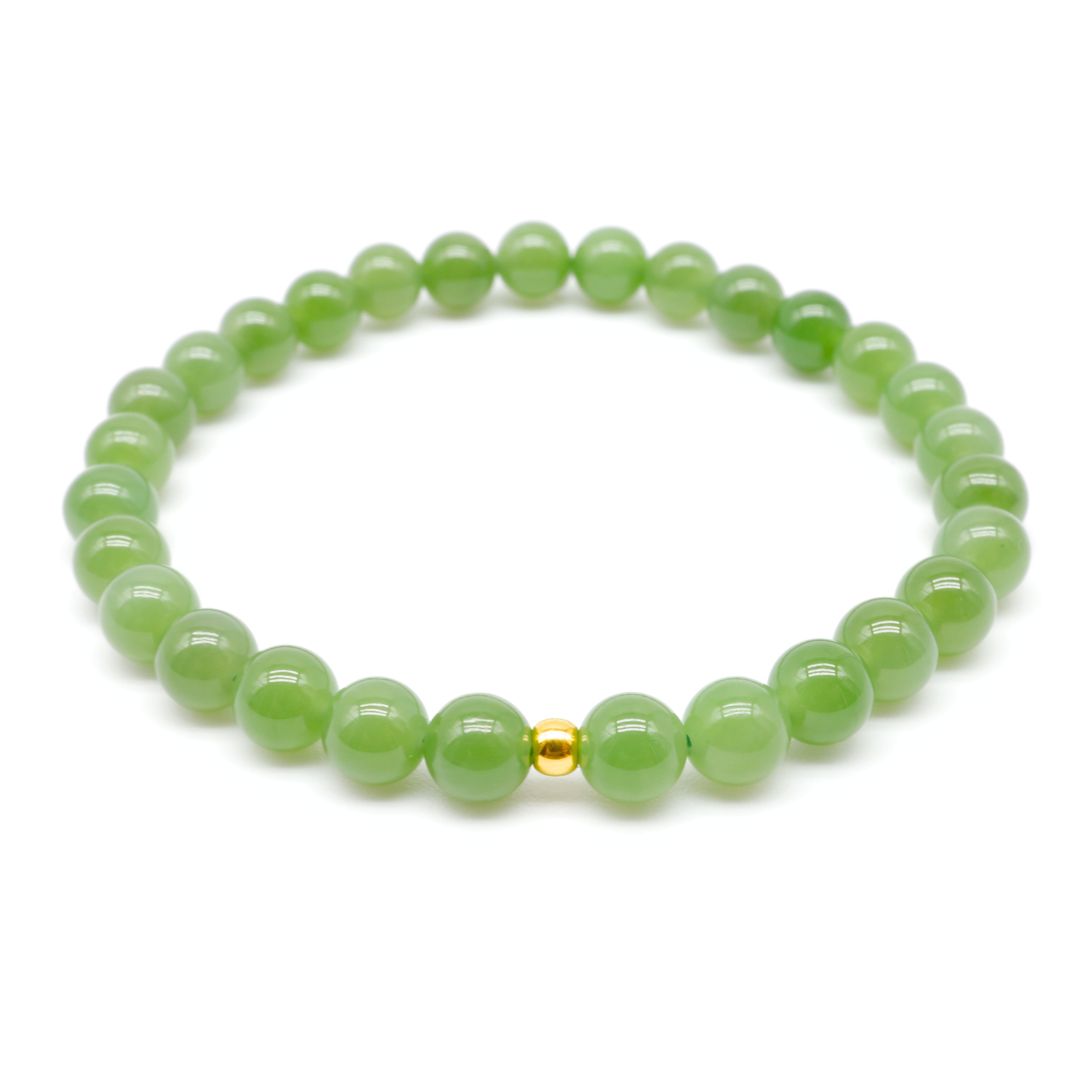 24K GOLD HETIAN JADE BRACELET