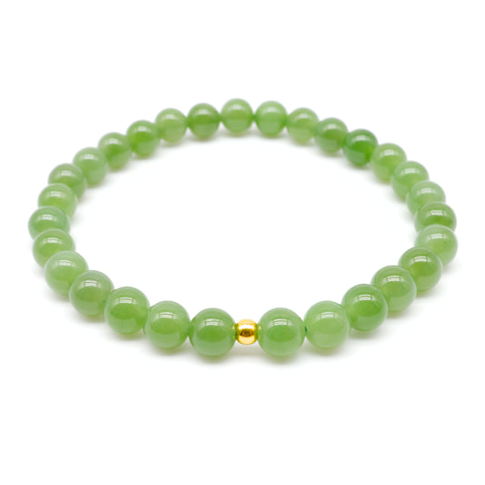 24K GOLD HETIAN JADE BRACELET