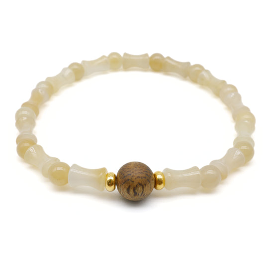 24K gold hetian jade bracelet