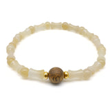 24K gold hetian jade bracelet