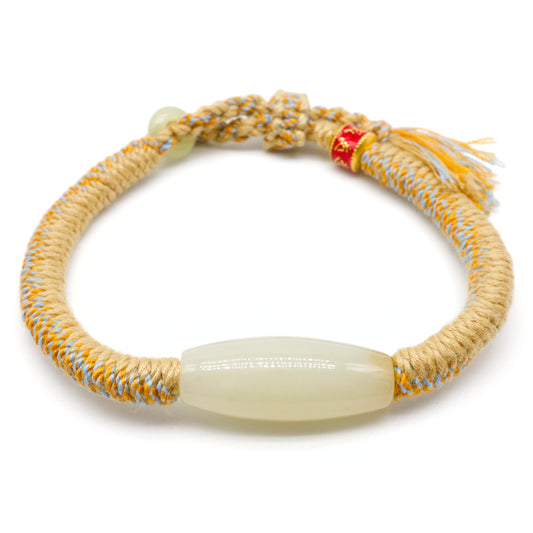 24K gold hetian jade bracelet
