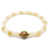 24K gold hetian jade bracelet