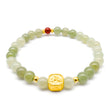 24K gold hetian jade bracelet