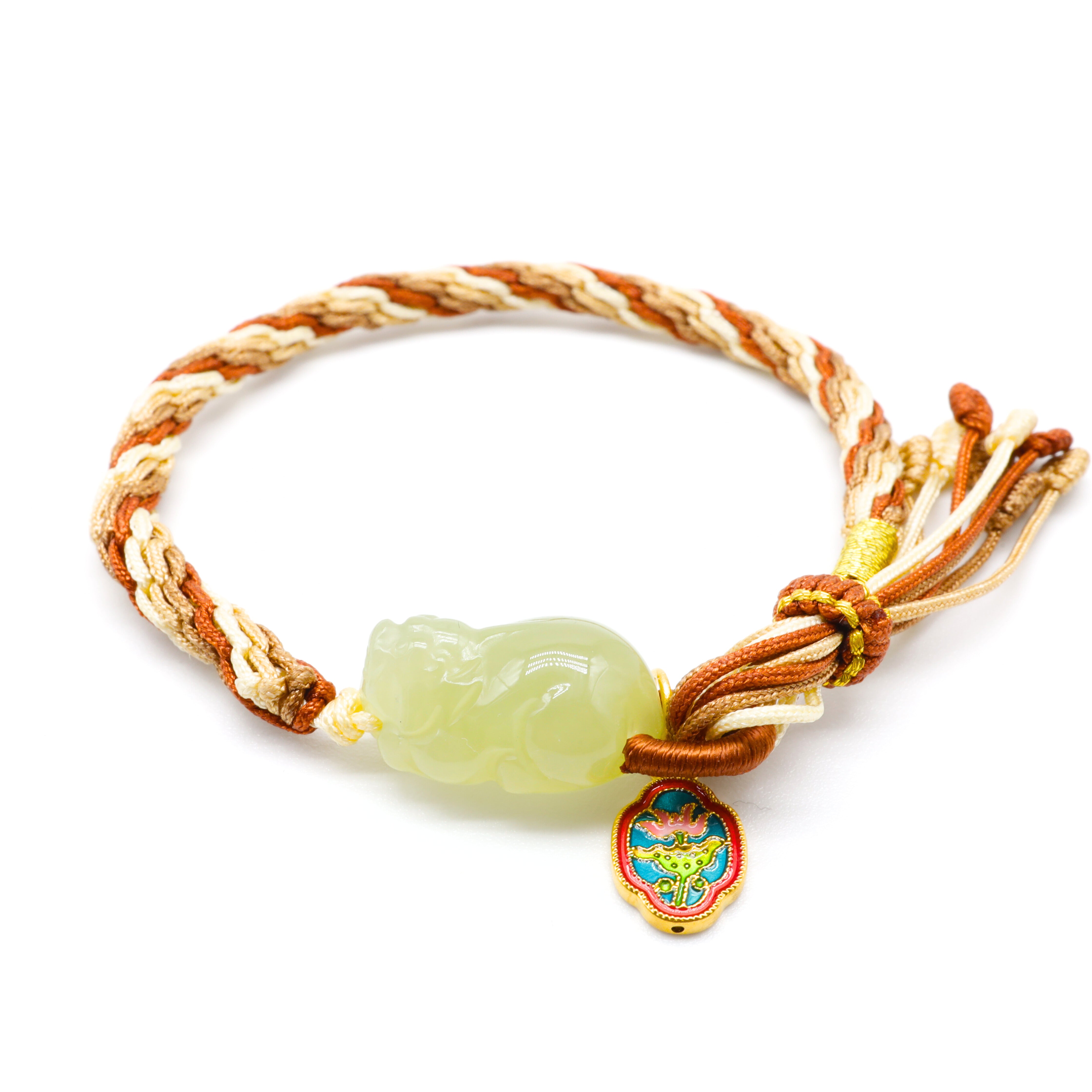 24K gold hetian jade bracelet