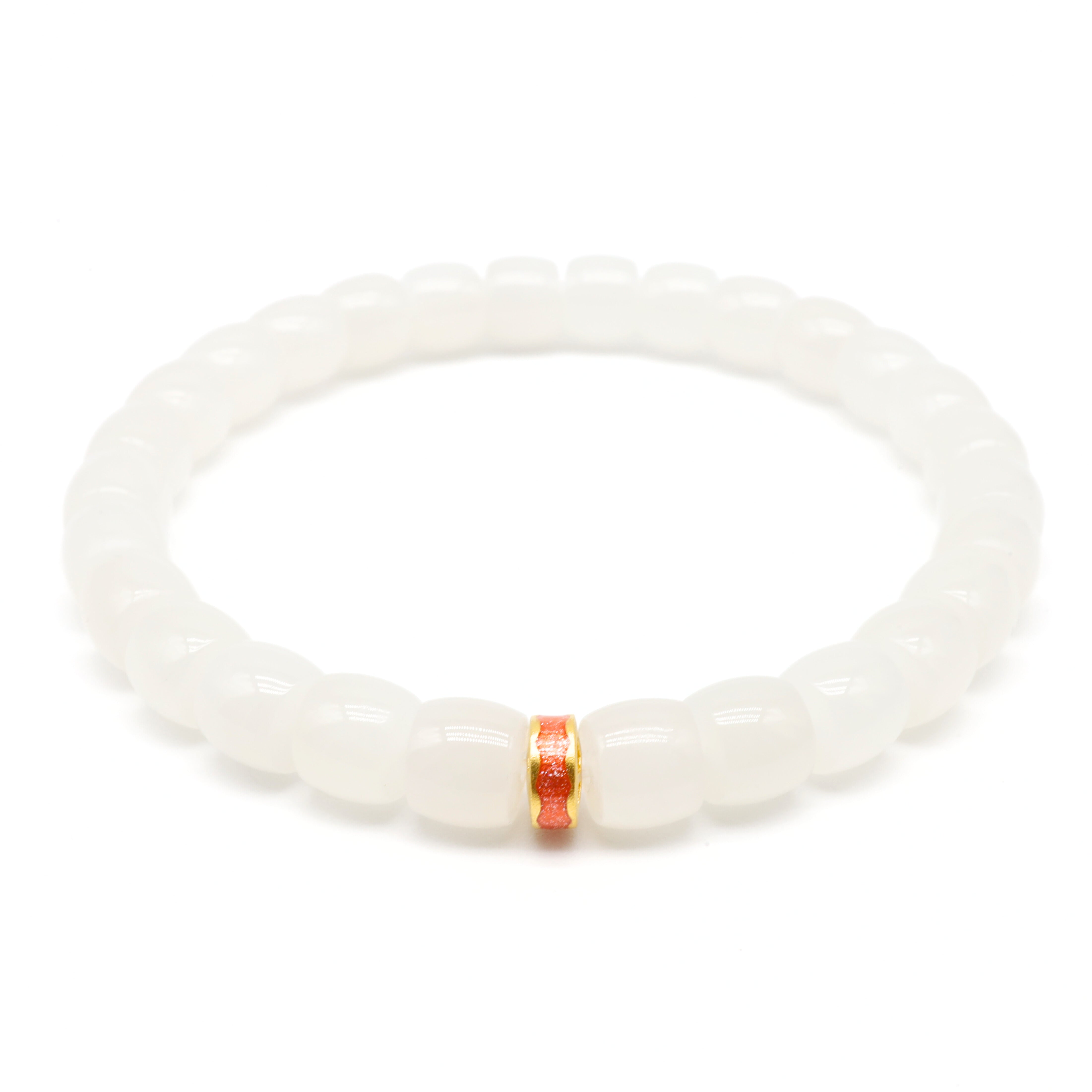 24K GOLD HETIAN JADE BRACELET