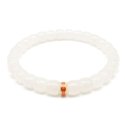 24K GOLD HETIAN JADE BRACELET