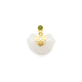 24K Gold Hetian Jade Pendant