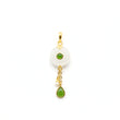 24K Gold Hetian Jade Pendant
