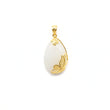 24K Gold Hetian Jade Pendant