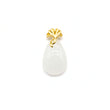 24K Gold Hetian Jade Pendant