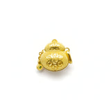 24K Gold Hetian Jade Pendant